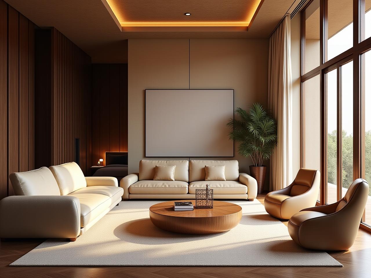 Interno lussuoso progettato da Duna Chiara con arredi su misura e illuminazione sofisticata